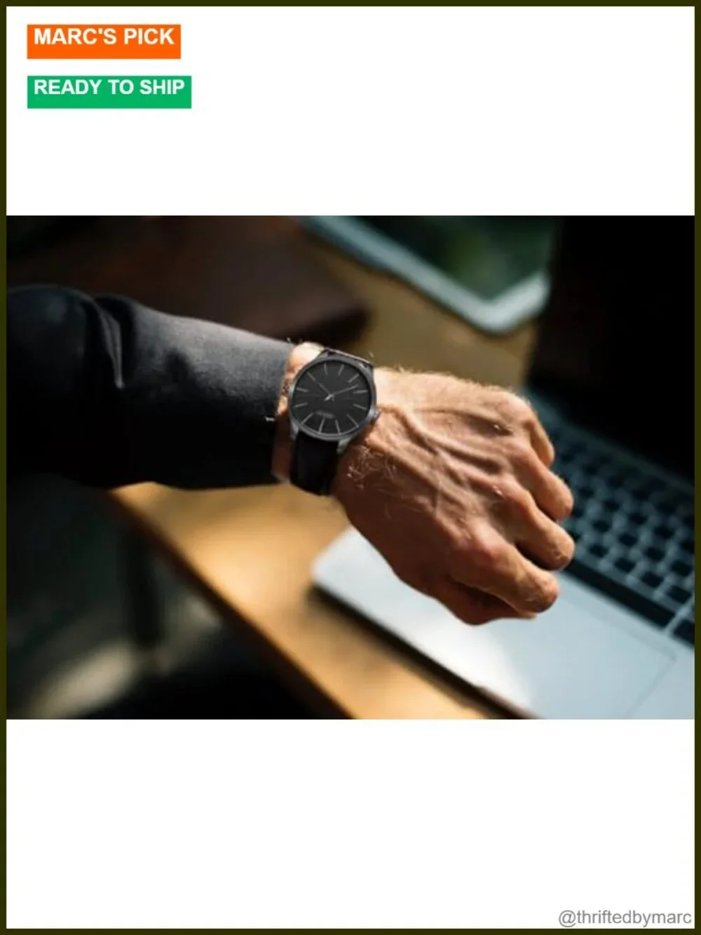Ultra-Thin Minimalist Waterproof Dress Watch with Leather Band